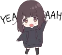 Sticker 🙌 Menhera-chan. SD ENG :: @line_stickers