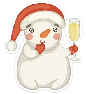 Sticker ⛄ New Year's