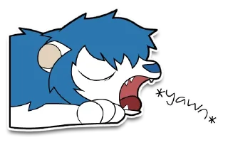 Sticker 😴 Raion the cute lion