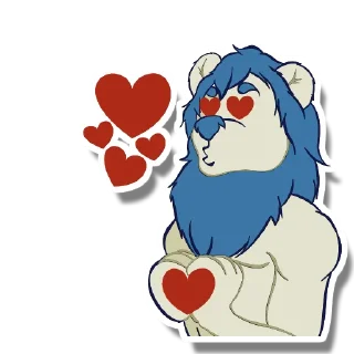 Sticker 😘 Raion the cute lion