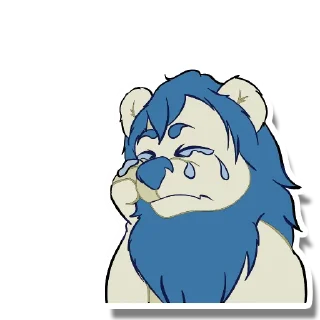 Sticker 😢 Raion the cute lion