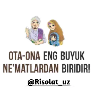 Sticker 👪 @Risolat_uz