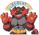 Sticker 🌈 Incineroar