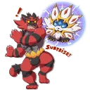 Sticker 😱 Incineroar