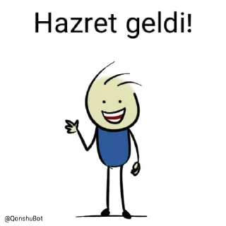 Sticker ✋️ Hazret @Qonshubot