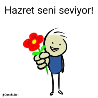 Sticker ❤️ Hazret @Qonshubot