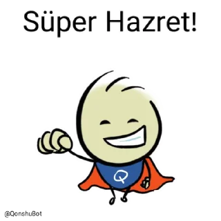 Sticker 😎 Hazret @Qonshubot