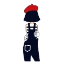 Video sticker 😘 Mime Girl