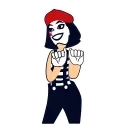 Video sticker 🥳 Mime Girl