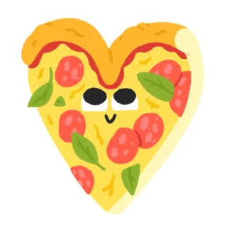 Video sticker ❤️ Pizza @MishaXgraphic