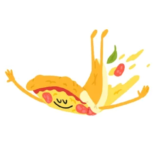 Sticker 😌 Pizza @MishaXgraphic