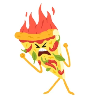 Sticker 😡 Pizza @MishaXgraphic