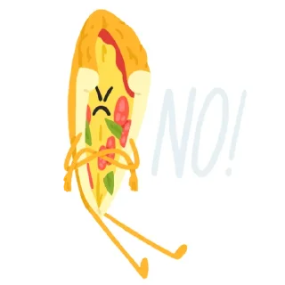 Sticker 😠 Pizza @MishaXgraphic