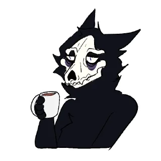 Video sticker ☕️ Ghost sfw