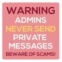 Video sticker 😒 Crypto Warning Message Pack