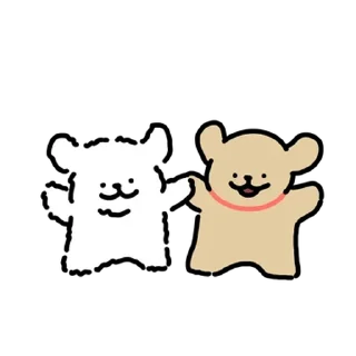 Video sticker 💬 해피 댕댕이 커플 (몰티즈) By @KakaoEmoticon