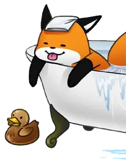 Video sticker 🛁 Stupid Fox by @Juliette_stickers