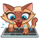 Sticker ⌨ Siamese Kitty