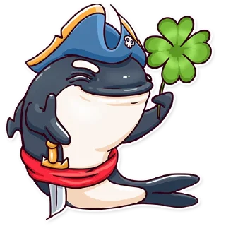 Sticker 🍀 Orca88 the Pirate!