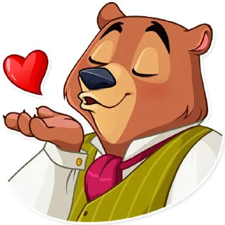 Sticker 😘 Todd Bear