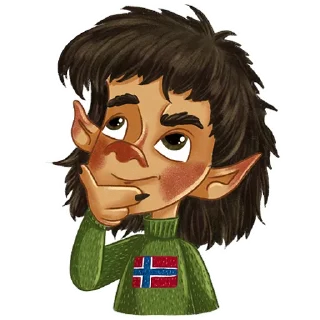 Sticker 🤔 Norsk Troll