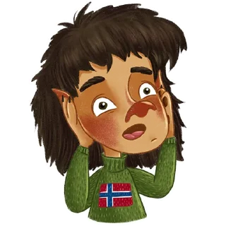 Sticker 🙀 Norsk Troll