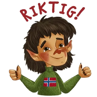 Sticker 👍 Norsk Troll