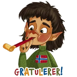 Sticker 🎉 Norsk Troll