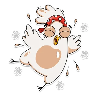 Sticker ☺️ Chiken Valentina