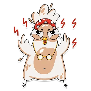 Sticker 😡 Chiken Valentina