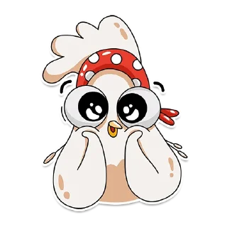 Sticker 😍 Chiken Valentina