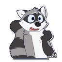 Video sticker 😟 Rosco Raccoon