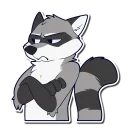 Video sticker 😒 Rosco Raccoon