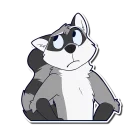 Video sticker 🙄 Rosco Raccoon