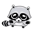 Sticker 👐 Raccoon_pack_Енотик