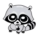 Video sticker 👍 Raccoon_pack_Енотик