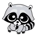 Sticker 🙊 Raccoon_pack_Енотик