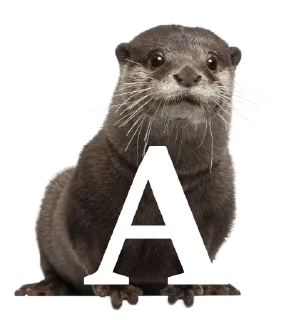 Sticker 🅰️ Otterly ridiculous