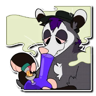 Sticker 💨 Moss V. Opossum