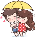 Sticker ☂ 🤡 Cute Couples 👫~by @RoTeY 🤡