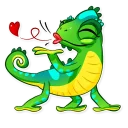 Sticker 😘 Chameleon