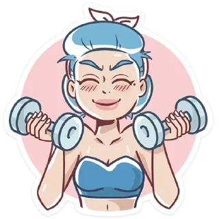 Sticker 🏋️‍♂️ Girl Power