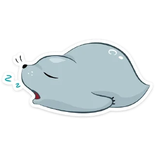 Sticker 😴 Соня / Sonya the seal