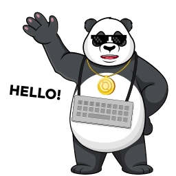 Sticker 👋 Qwertycoin Panda @qwertycoin