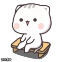 Video sticker 🍼 Cutie Cat-Chan Two by @wontae