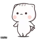 Video sticker 🍼 Cutie Cat-Chan Two by @wontae