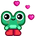 Video sticker 😘 Froggo In Love