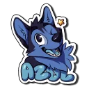 Sticker 😜 Azul Pup!