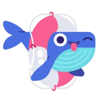 Video sticker 😛 whale @Xstickers
