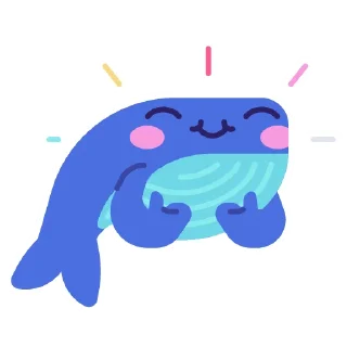 Video sticker 👍 whale @Xstickers